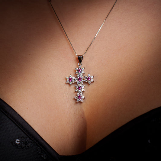 Collana croce Margherita | Argento 925