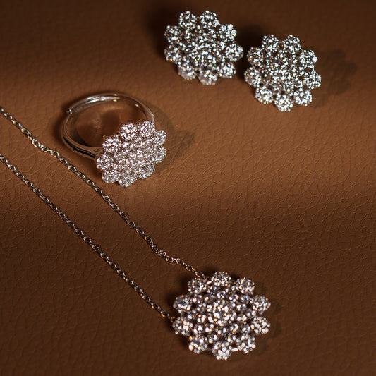 Parure Desiree lux | Collana anello e orecchini