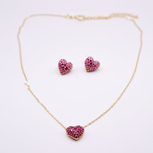 Parure Cuore Barbie | Argento 925 Placcato Oro