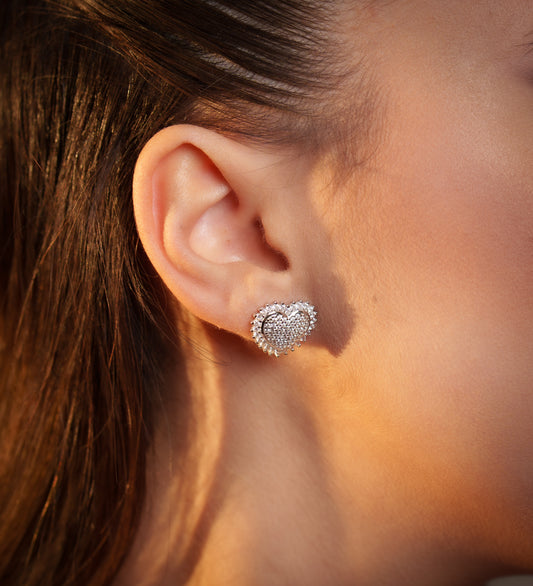 Orecchini cuore Amelie in Argento 925