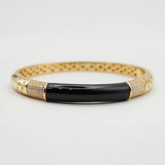 Bracciale pavè dorato