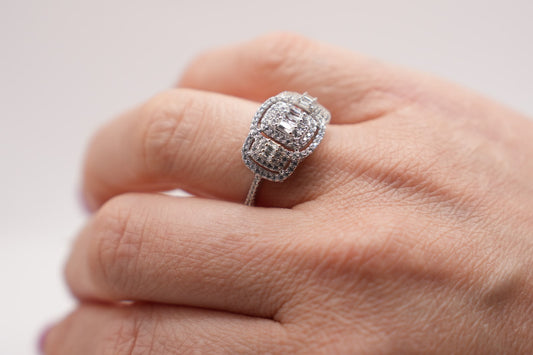 Anello Sofì pavè | argento 925