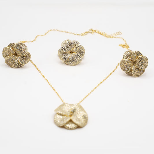 Collezione flower| Anello | Collana | Argentato o Dorato