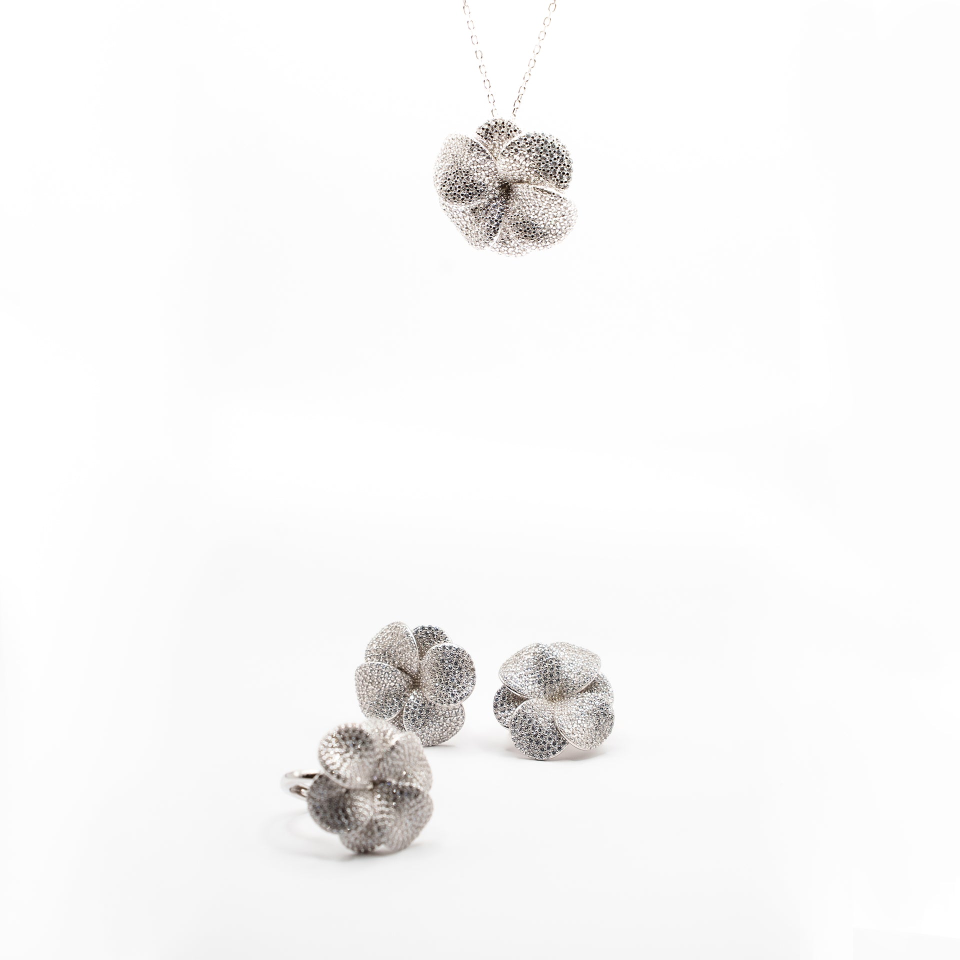 Collezione flower| Anello | Collana | Argentato o Dorato
