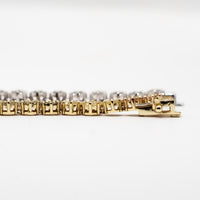 Bracciale Tennis in Argento e Oro | Madonia Gioielli