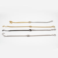 Bracciale Eternity in Argento con Nodo