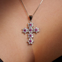 Collana croce Margherita | Argento 925
