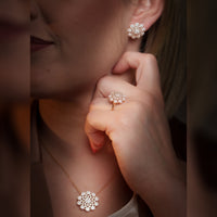 Parure Desiree lux | Collana anello e orecchini