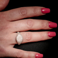 Anello Pavè Rotondo | Argento 925 zirconi