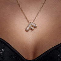 Collana iniziale Sparkle | Argento 925 personalizzato