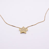 Collana Stella Luminosa con Zirconi | Argento 925 placcato oro