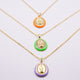 Collana Madonnina multicolor | Argento 925 Placato Oro o silver| 6 Colori Smaltati con Zirconi