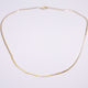 Collana Fettuccia Oro Donna | Falda Stretta o Falda Larga | Girocollo Elegante | Gioiello Minimal Chic