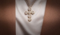 Croce Mille Luci Big - Collana a Croce Brillantata con Zirconi
