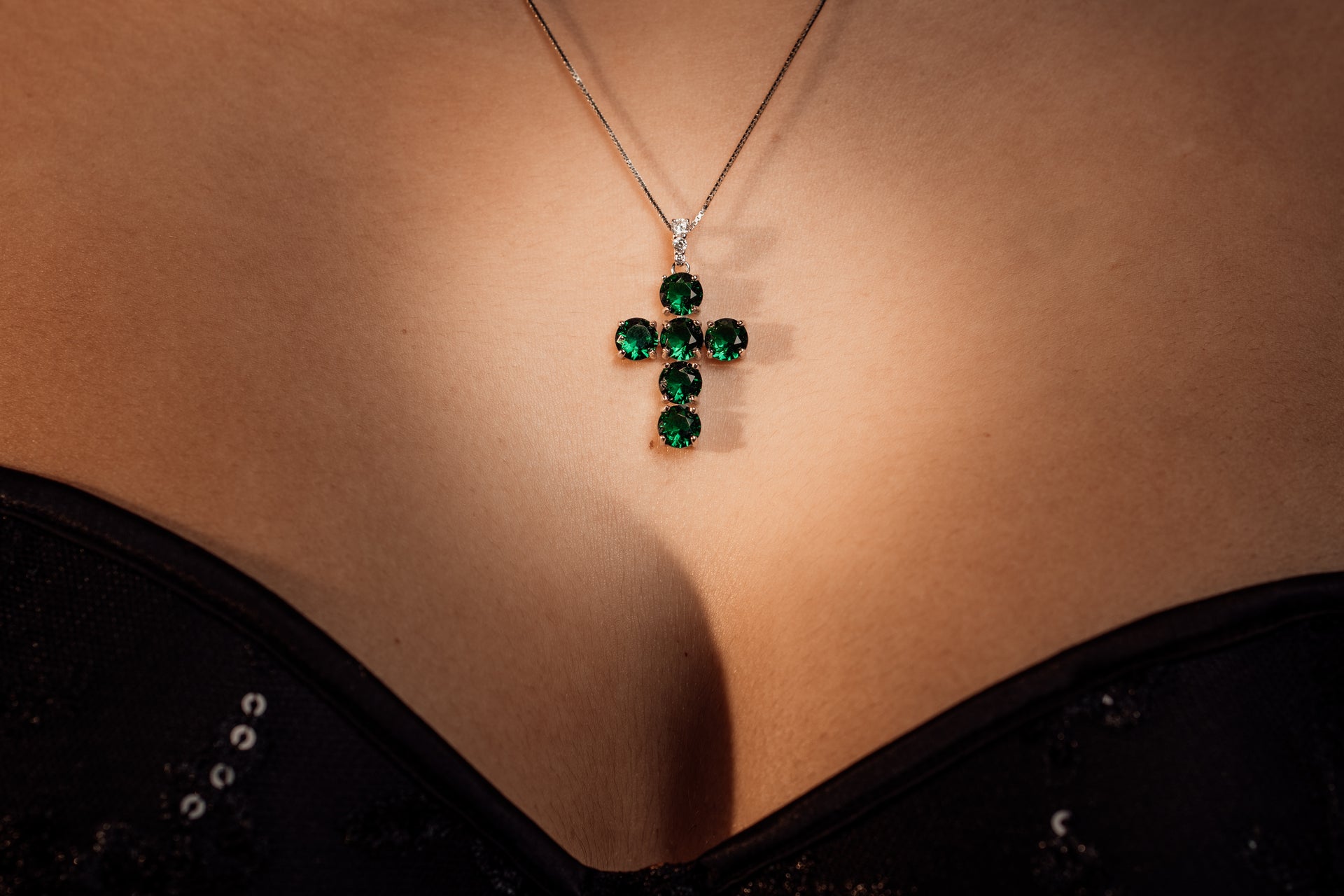 Collana Croce Cristal -