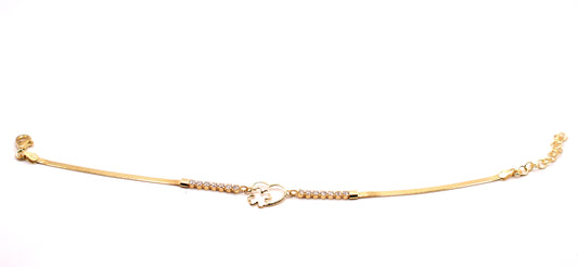 Bracciale Snake Quadrifoglio e cuore | Argento 925