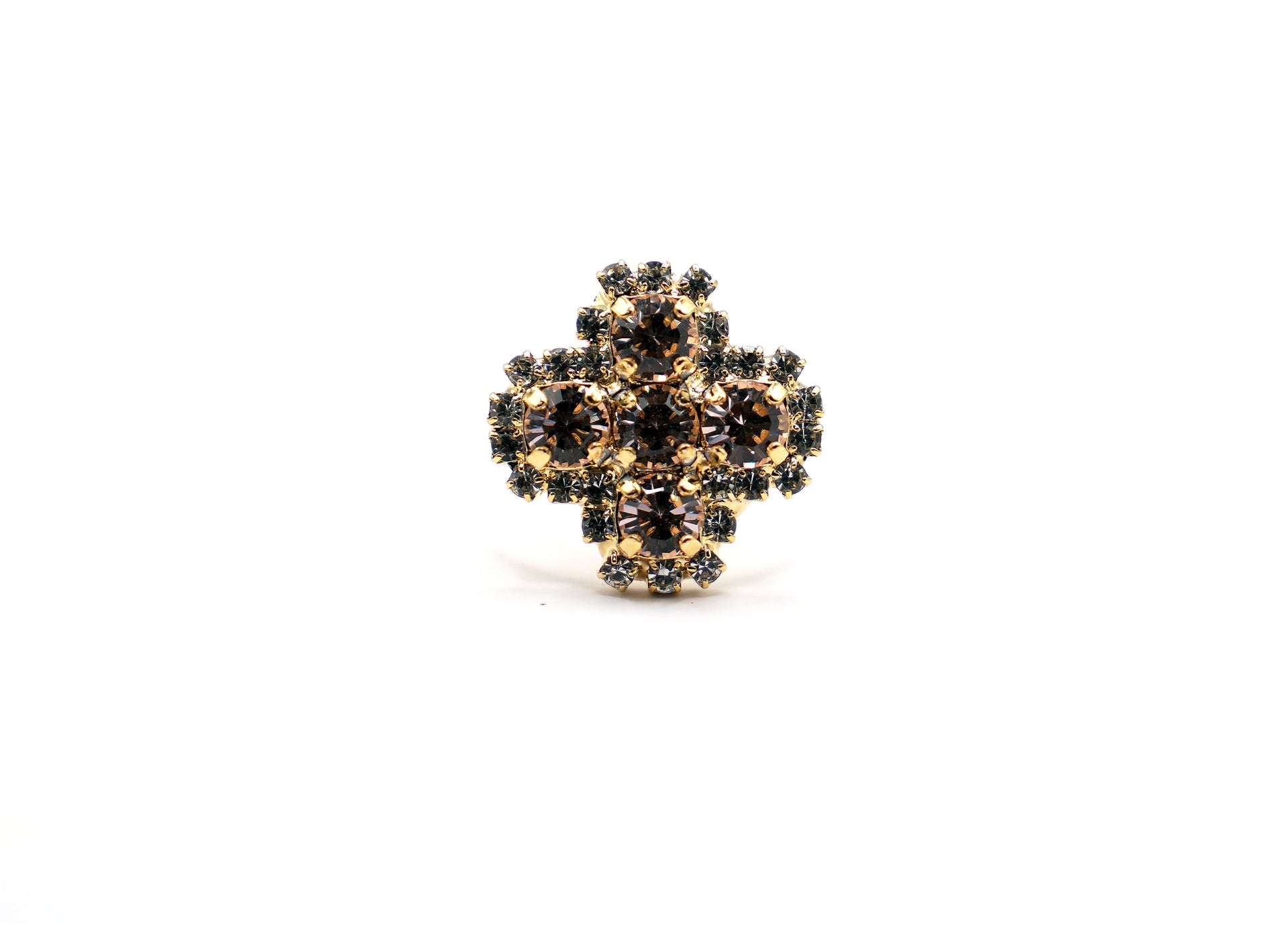 Anello Annalisa| Anello Donna Regolabile | Gioielli Eleganti Oro | Accessori Moda Floreali