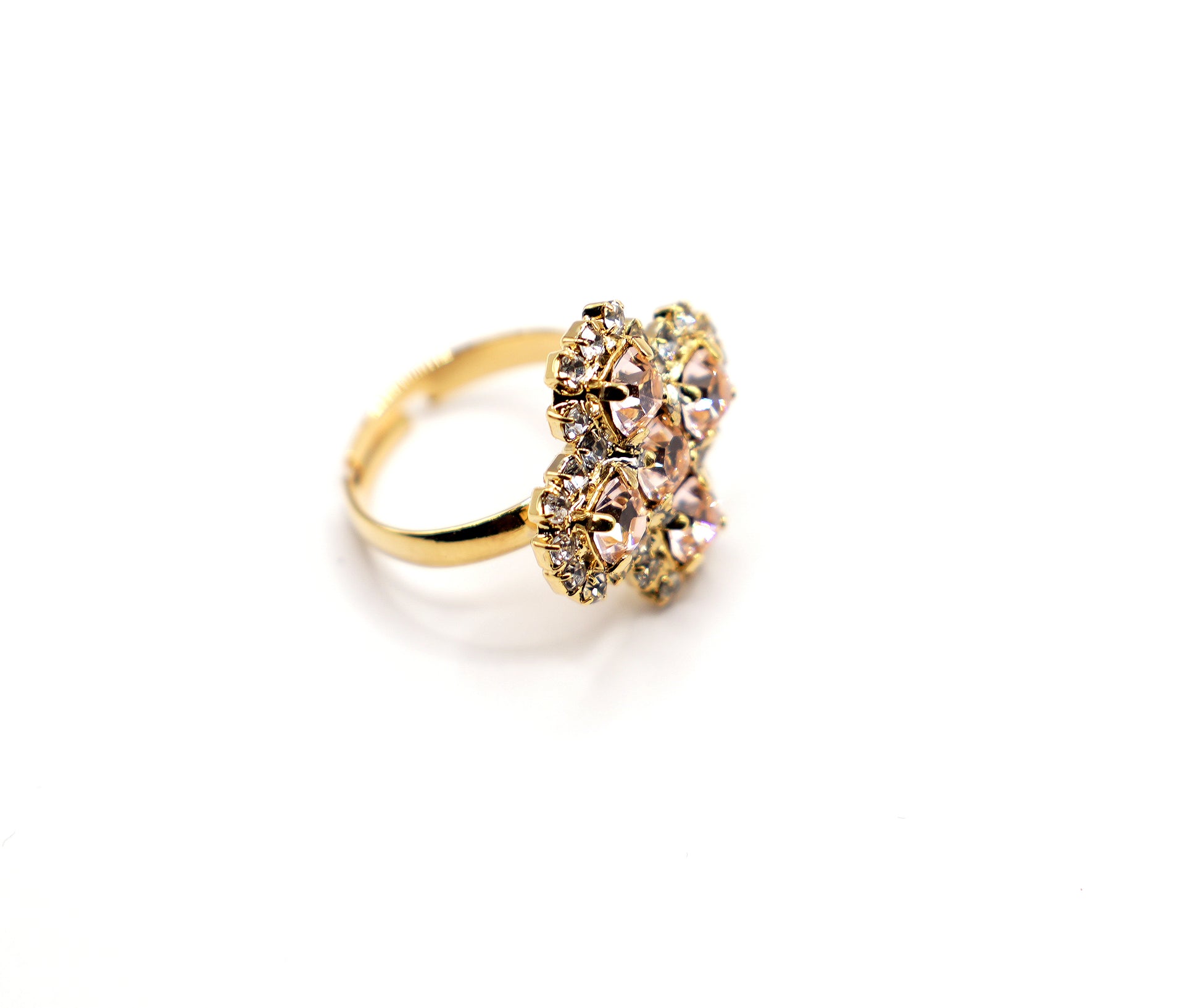Anello Annalisa| Anello Donna Regolabile | Gioielli Eleganti Oro | Accessori Moda Floreali