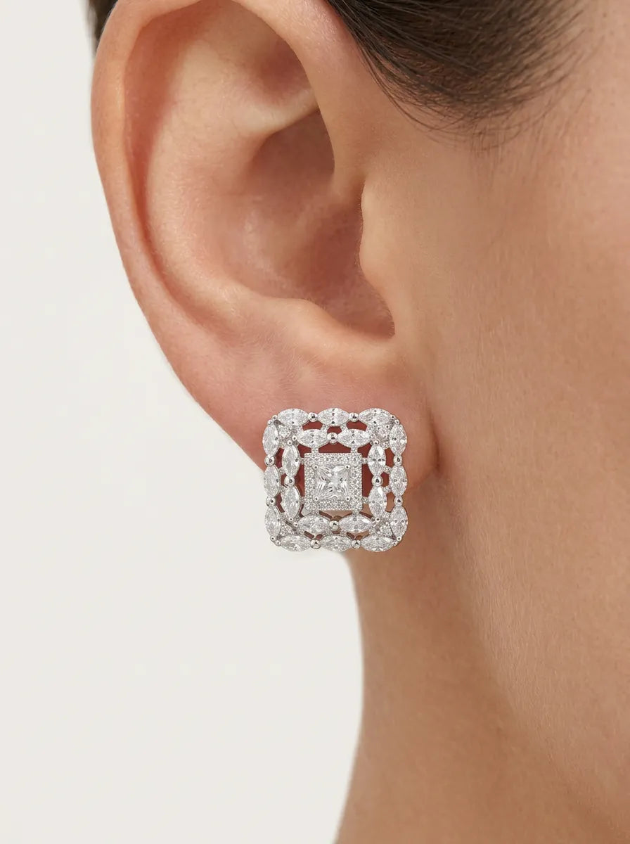 Orecchini Shine Pavè | Argento 925