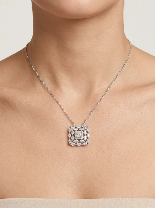 Collana Shine Pavè | Argento 925
