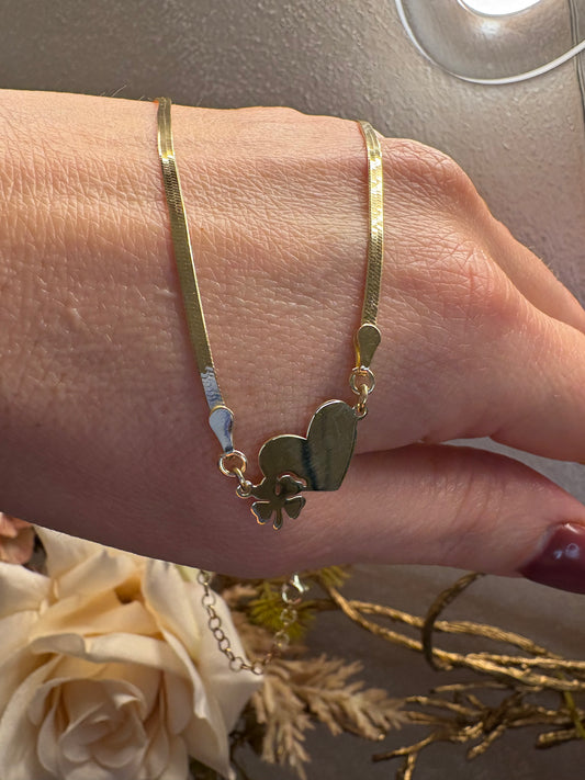 Fettuccia cuore quadrifoglio