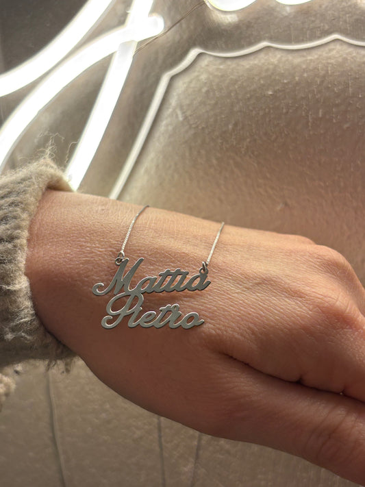 Collana Double Name | Argento 925