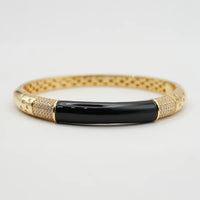 Bracciale pavè dorato