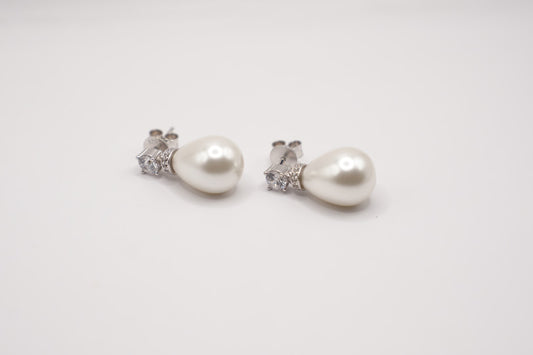 Orecchini Melissa|perla|argento925 con zirconi
