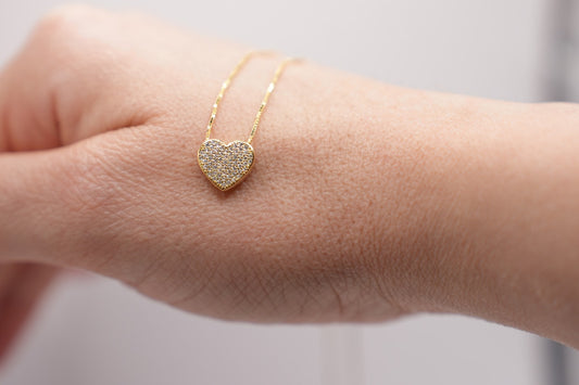 Cuore|pave|small|argento 925|silver|dorato|