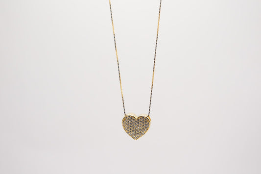 Cuore Big pave'|argento 925