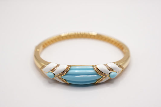30%SCONTO - Bracciale Turchese|ottone |gold