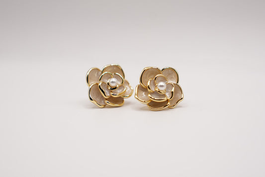 Orecchini Gio'|Camelia|gold|ottone
