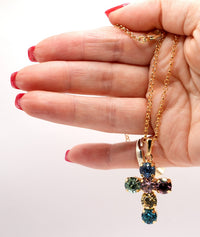 Croce multicolor | metallo anallergico