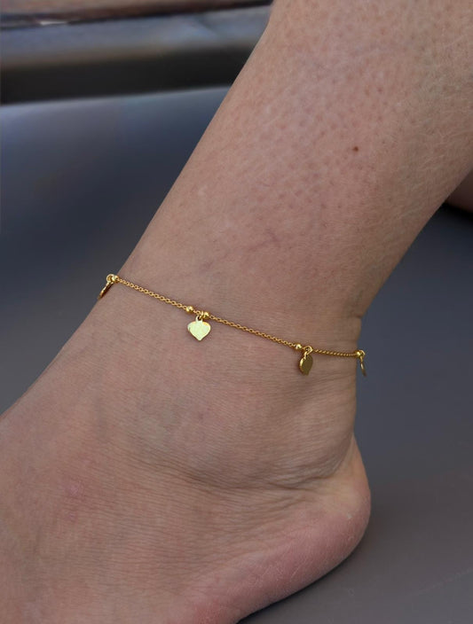 Cavigliera gold cuore