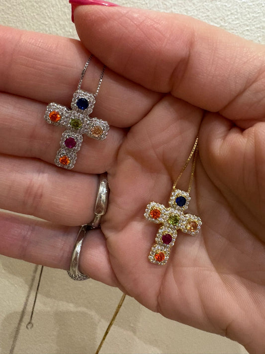 Croce Multicolor Pave'