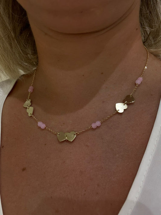 30%di sconto-Collana cuore Rosa