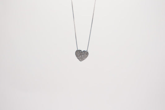Cuore Big pave'|argento 925