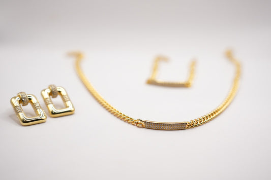 Choker Luxury Gold pave'|argento 925|