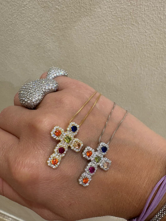 Croce Multicolor Pave'