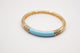 30% SCONTO - Bracciale  turchese|pave'|dorato