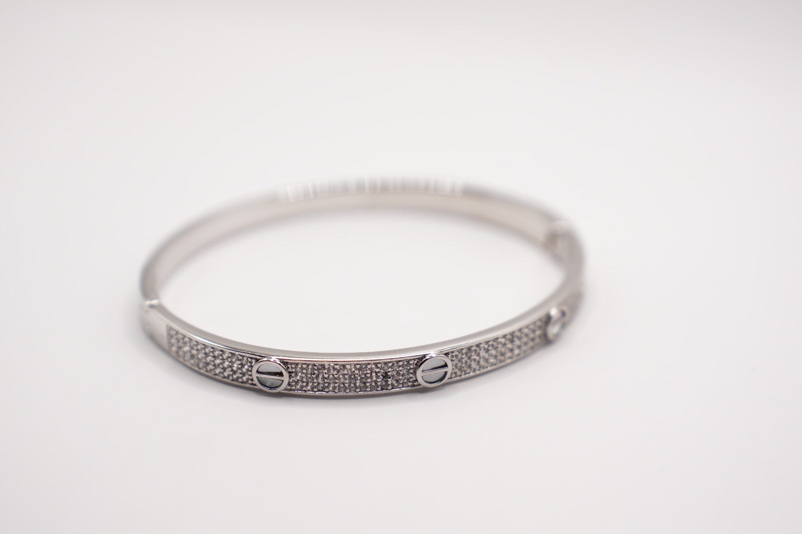 Bracciale rigido |zirconato |ottone anallergico