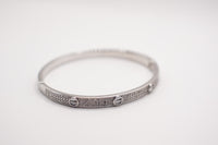 Bracciale rigido |zirconato |ottone anallergico