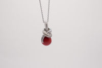 Collana elegance corallo | Argento 925