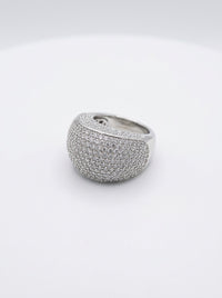 Anello bombato pavé
