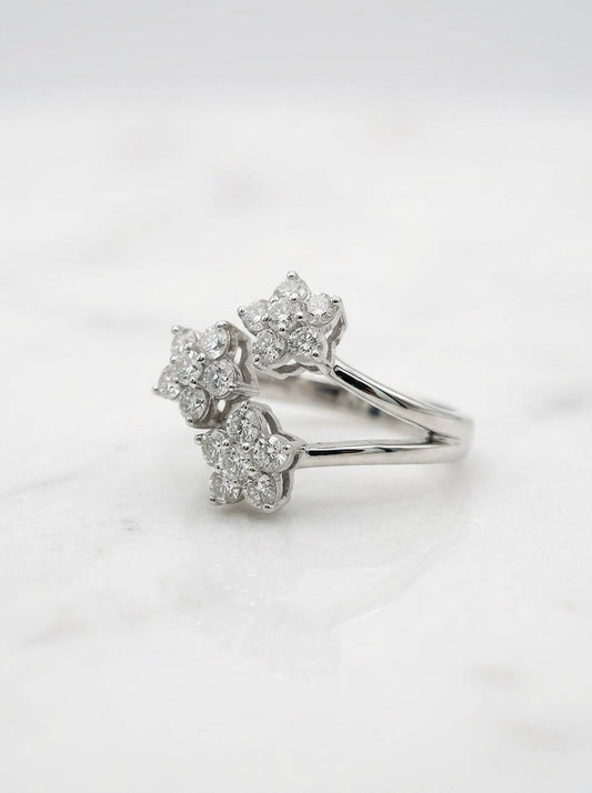 Anello Trio Flower | Argento 925