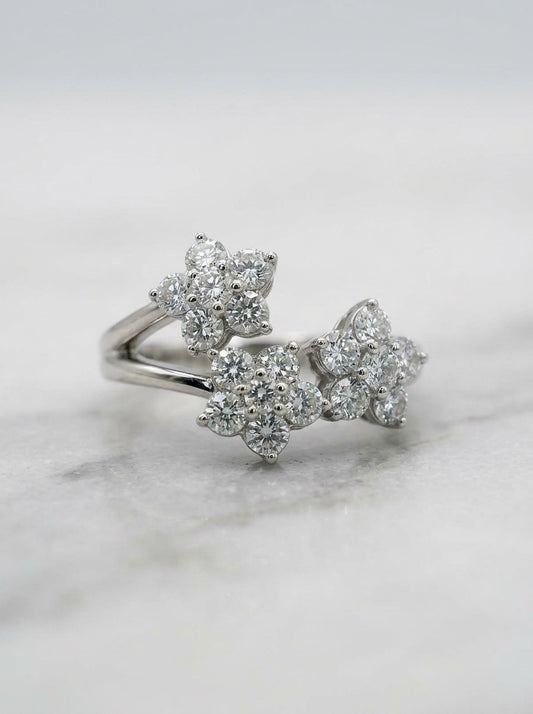 Anello Trio Flower | Argento 925