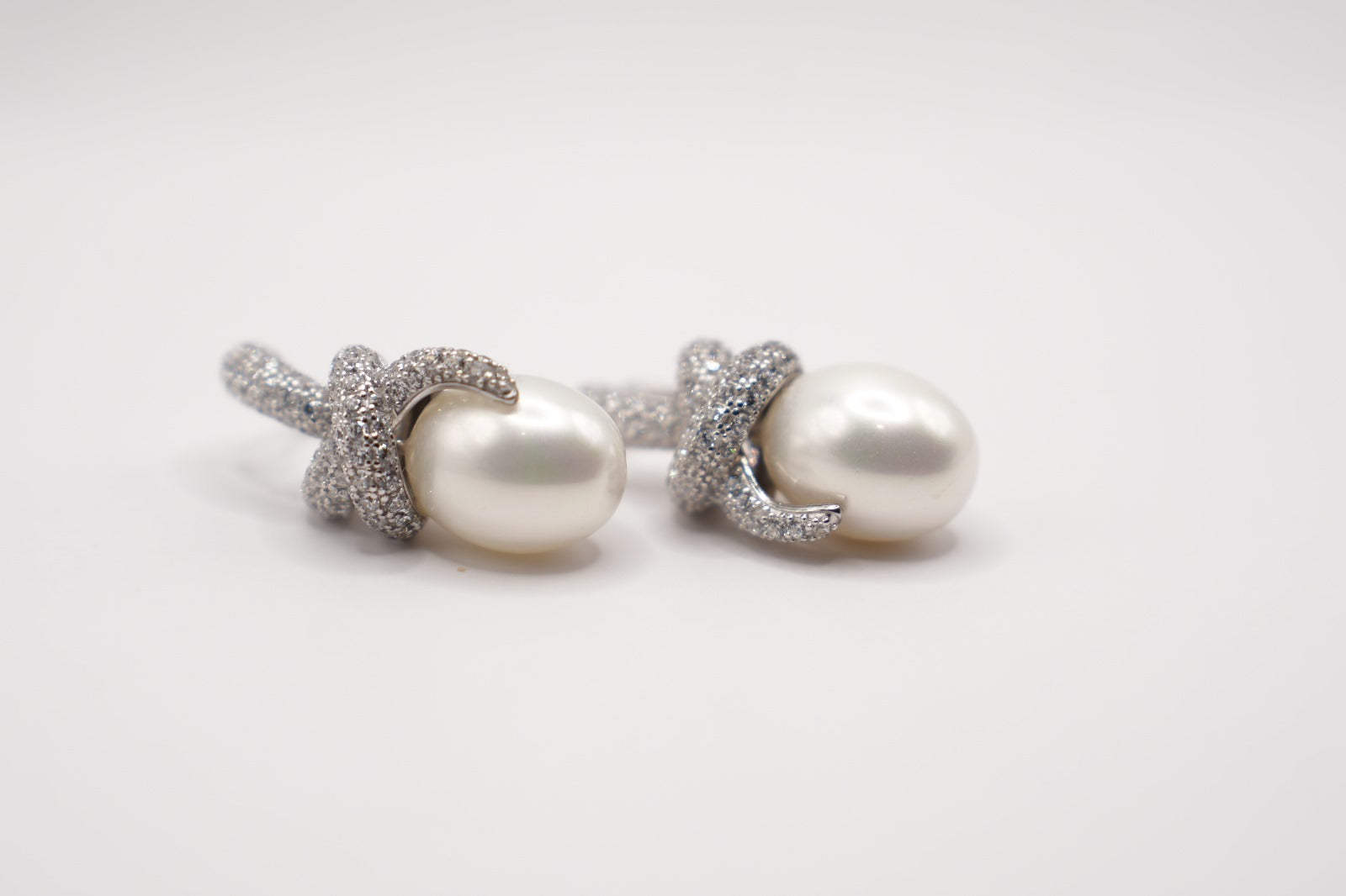 Orecchini perle Elegance pave'|argento 925|zirconi