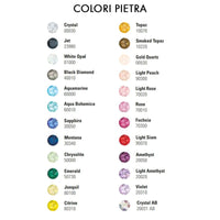 Collana Croce con Pietre colorate