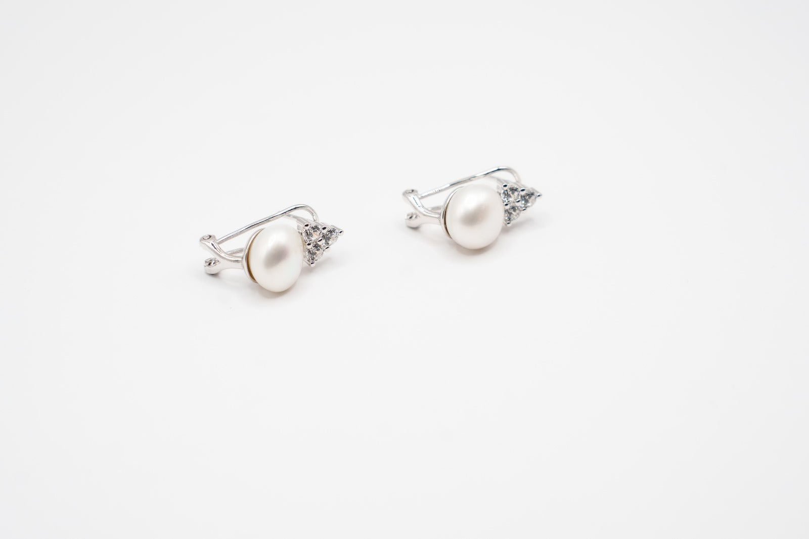 Orecchini perla |argento 925|zirconi|
