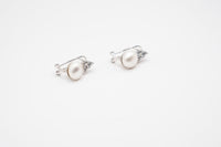 Orecchini perla |argento 925|zirconi|